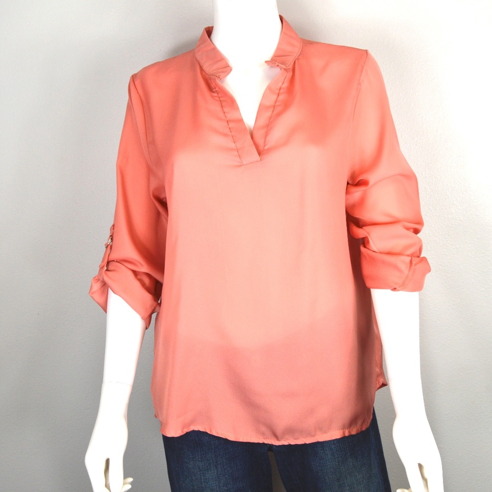 Blush Pink Chiffon Blouse
